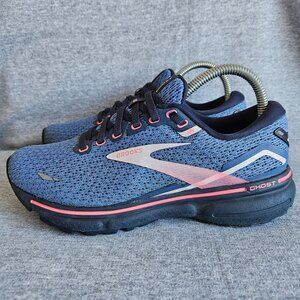 Brooks Ghost 15 Womens 7.5B Shoes Blue Pink Running Sneaker Walking 1203801B469